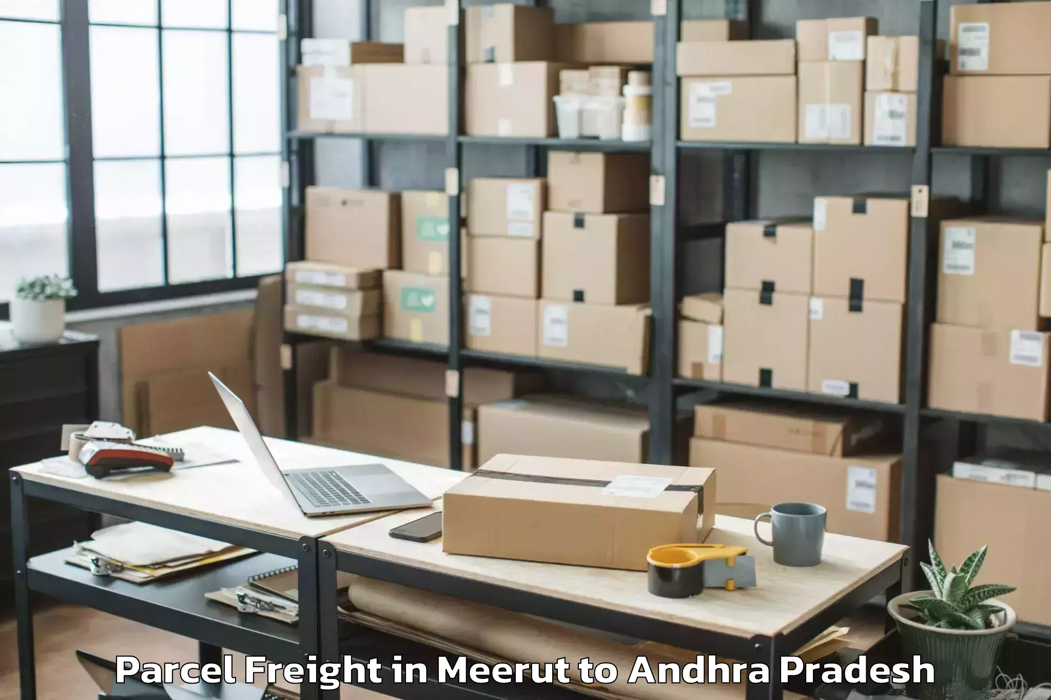 Meerut to Bellamkonda Parcel Freight